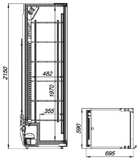 Шкаф холодильный Аркто Flex 513-Eco-L-U