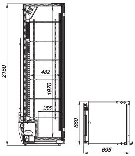 Шкаф холодильный Аркто Flex 583-Eco-U
