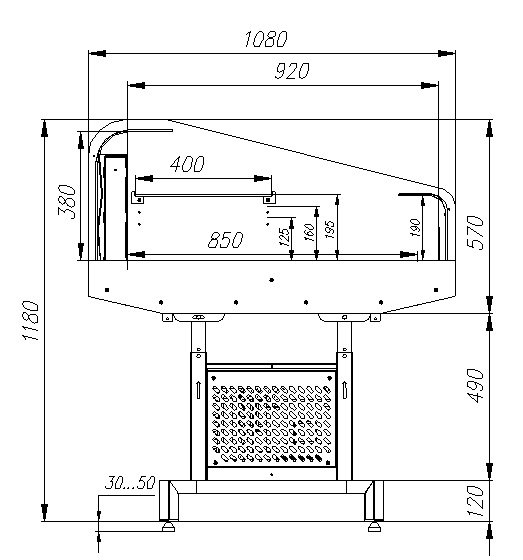 Холодильная витрина PF11-12 VM 1,25-2 9006 Fudzi (промо)
