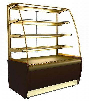 Витрина холодильная кондитерская K70 VM 1,3-1 LIGHT (ВХСв - 1,3д Carboma)