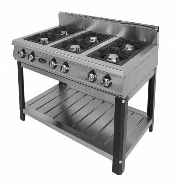 Плита газовая Grill Master Ф6ПГ/800 на подставке шестигорелочная