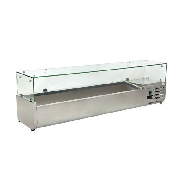 Витрина холодильная Hurakan HKN-VRX1500/380 настольная со стеклом