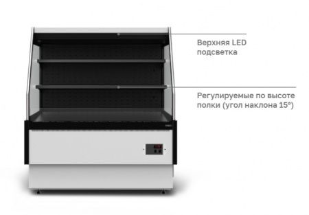 Холодильная витрина GC85 VM 1,25-2 Горка с боковинами