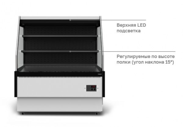 Холодильная витрина GC85 VM 1,25-2 Горка с боковинами