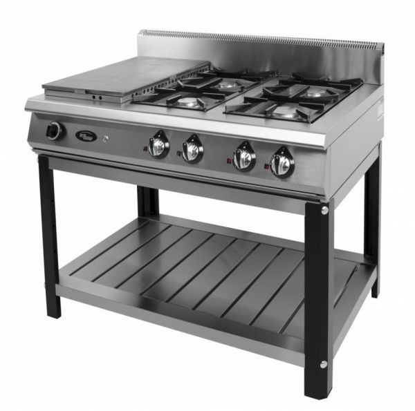 Плита газовая Grill Master Ф6ЖТЛСПГ(п) (1+4) комбинированная на подставке