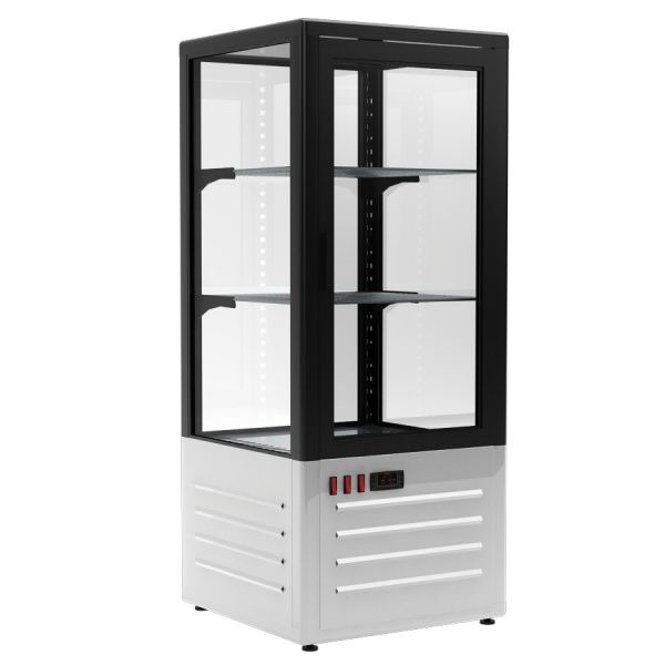 Кондитерский шкаф D4 VM 120-1 (R120C коричнево-золотой, 1/2, INOX)