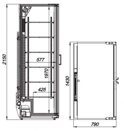 Шкаф холодильный Аркто Max 1602-Eco