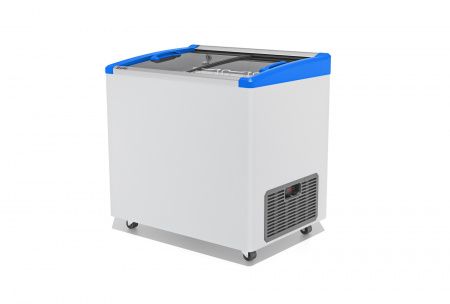 Ларь морозильный Gellar FG 250 E (FG250E) синий с изогнутым стеклом
