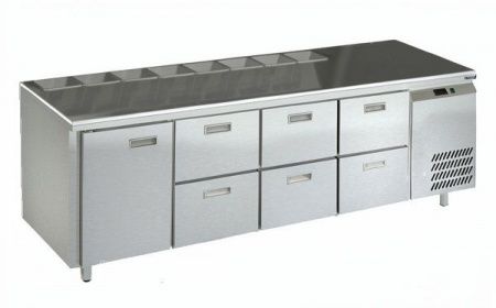 Стол холодильный Техно-ТТ СПБ/С-124/16-2206 для салатов (бок.агрегат)