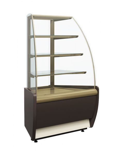 Витрина Carboma K70 N-3 LIGHT (Нейтральная угловая)
