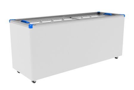 Ларь морозильный Gellar FG 700 C (FG700C) синий с прямым стеклом