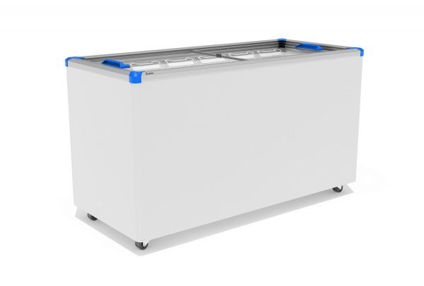Ларь морозильный Gellar FG 500 C (FG500C) синий с прямым стеклом