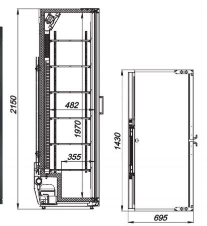 Шкаф холодильный Аркто Flex 1358-Eco-U