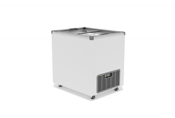 Ларь морозильный Gellar FG 250 C (FG250C) серый с прямым стеклом