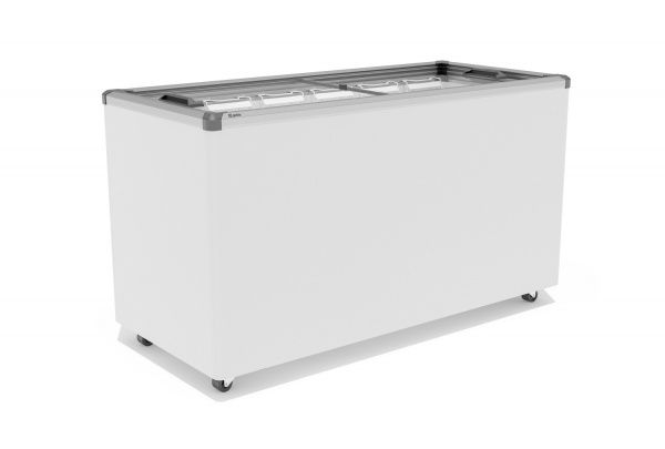 Ларь холодильный Gellar MG 500 C (MG500C) серый с прямым стеклом