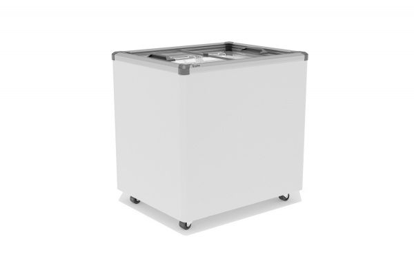 Ларь морозильный Gellar FG 250 C (FG250C) серый с прямым стеклом