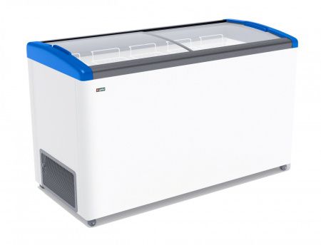 Ларь морозильный Gellar FG 575 E (FG575E) синий с изогнутым стеклом