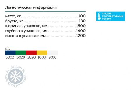 Витрина холодильная Промо ВХСо-1,25