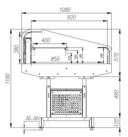 Холодильная витрина PF11-12 VM 1,25-2 9006 Fudzi (промо)