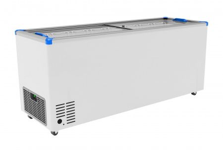 Ларь морозильный Gellar FG 700 C (FG700C) синий с прямым стеклом