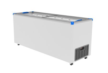 Ларь морозильный Gellar FG 700 C (FG700C) синий с прямым стеклом