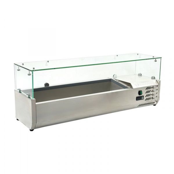 Витрина холодильная Hurakan HKN-VRX1400/330 настольная со стеклом