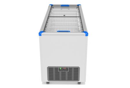Ларь морозильный Gellar FG 600 C (FG600C) синий с прямым стеклом