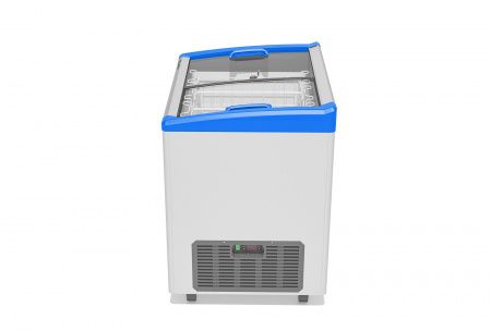 Ларь морозильный Gellar FG 250 E (FG250E) синий с изогнутым стеклом