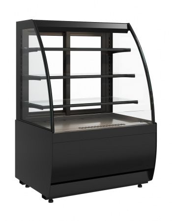 Витрина холодильная кондитерская Carboma K70 VM 1,3-2 STANDARD открытая (версия 2.0) (9005-0109)