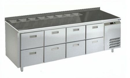 Стол холодильный Техно-ТТ СПБ/С-225/08-2207 для салатов (бок.агрегат)