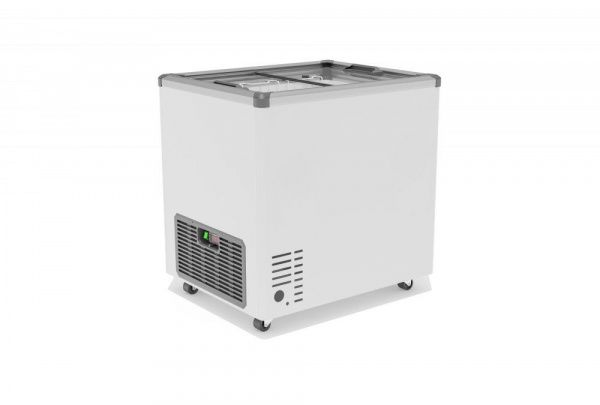 Ларь морозильный Gellar FG 250 C (FG250C) серый с прямым стеклом