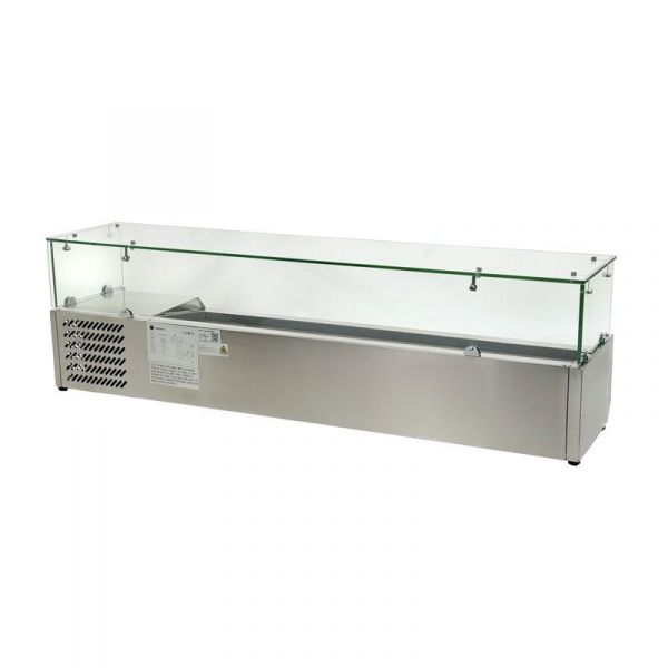 Витрина холодильная Hurakan HKN-VRX1500/330 настольная со стеклом