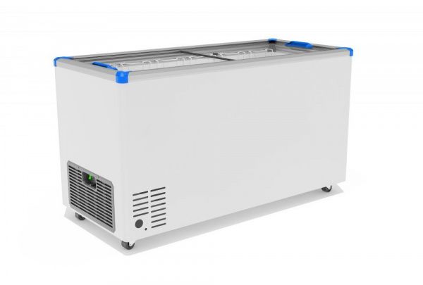 Ларь морозильный Gellar FG 500 C (FG500C) синий с прямым стеклом