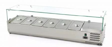 Витрина холодильная Hurakan HKN-VRX1400/330 настольная со стеклом