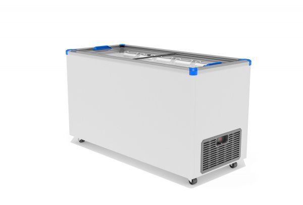 Ларь морозильный Gellar FG 500 C (FG500C) синий с прямым стеклом