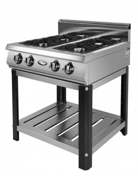 Плита газовая Grill Master Ф4ПГ/800 на подставке повыш. мощности четырёхгорелочная