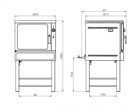 Пароварка Grill Master Ф2П1Э электрическая 22132