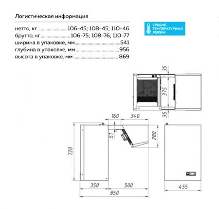 Моноблок MMN 106 среднетемпературный