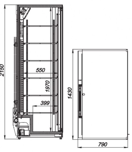 Шкаф холодильный Аркто Plus 1735-Eco-U