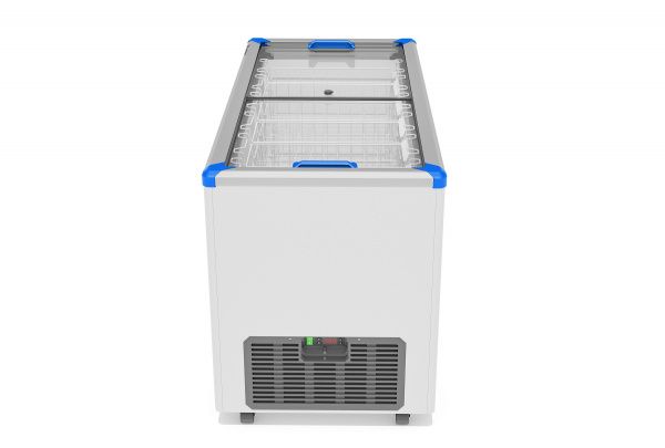 Ларь морозильный Gellar FG 500 C (FG500C) синий с прямым стеклом