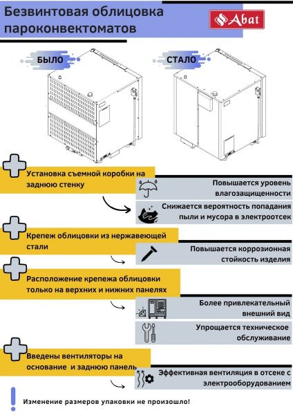 Пароконвектомат Abat ПКА 6-1/1ВП2