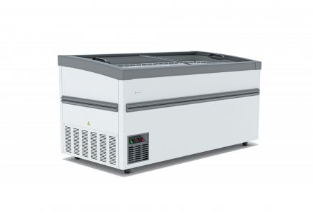 Бонета морозильная универсальная Frostor UF 1900 BEТ (UF1900BET) серая с гнутым стеклом торцевая