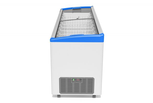 Ларь морозильный Gellar FG 700 E (FG700E) синий с изогнутым стеклом
