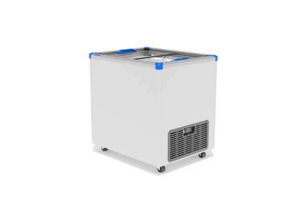 Ларь морозильный Gellar FG 250 C (FG250C) синий с прямым стеклом