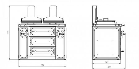 Мангал Grill Master PALERMO GRILL GM PARILLA многофункциональный угольный гриль 11319