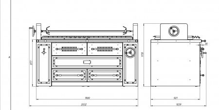 Мангал Grill Master PALERMO XL-1900 многофункциональный угольный гриль 11351
