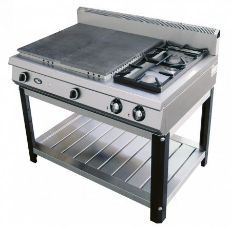 Плита газовая Grill Master Ф6ЖТЛСПГ(п) (2+2) комбинированная на подставке