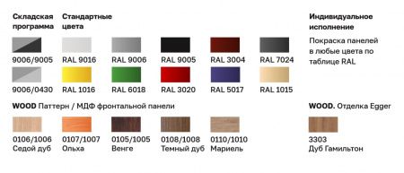 Боковина GC95 (версия 2.0) со стеклопакетом (закрытый модуль, левая)