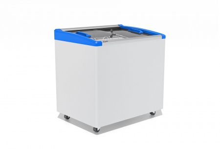 Ларь морозильный Gellar FG 250 E (FG250E) синий с изогнутым стеклом