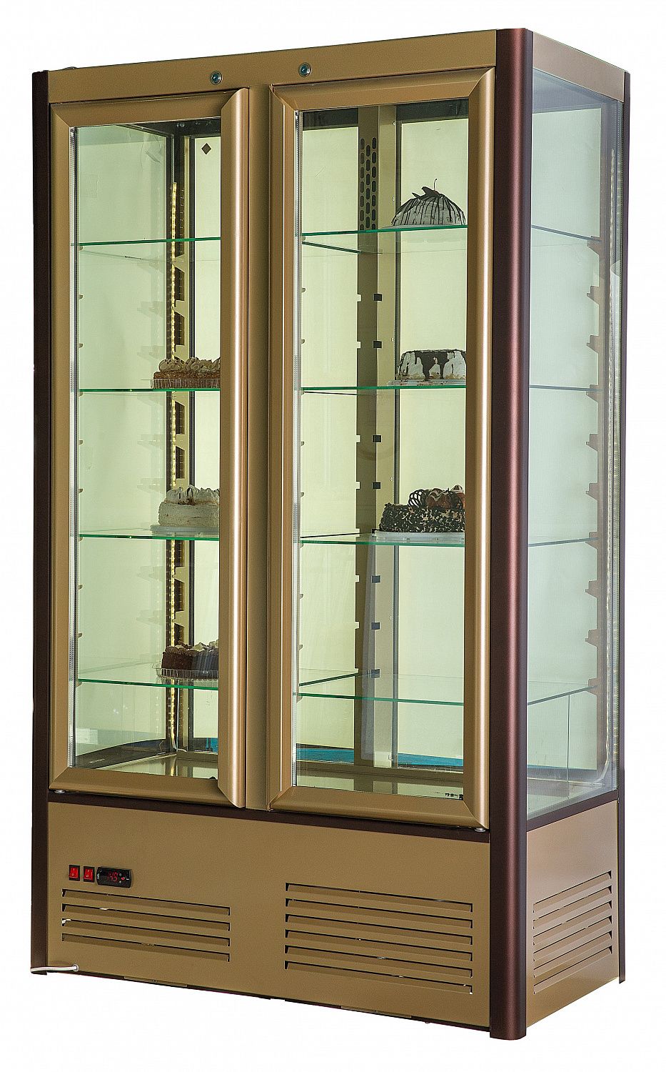 Кондитерский шкаф D4 VM 120-1 (R120C бежево-коричневый, стандартные цвета)